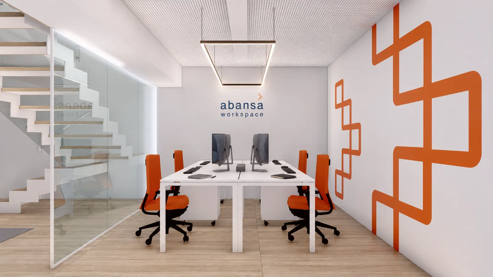 Espacio de trabajo de la oficina de Abansa