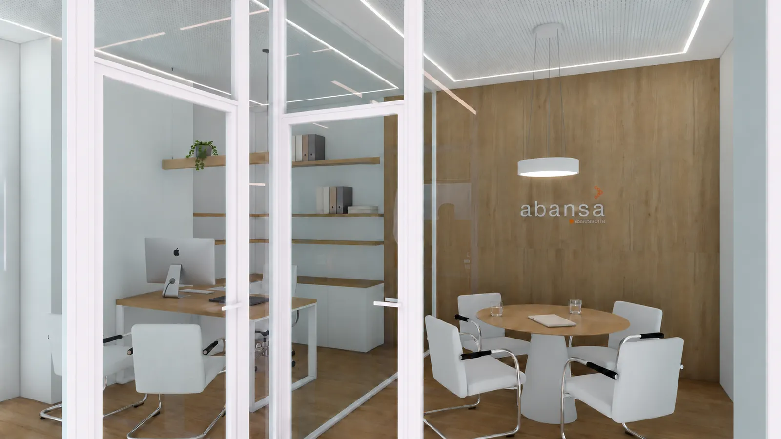 Meeting room at the Abansa office